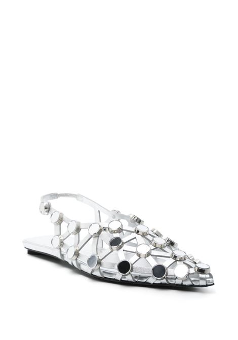 Silver Grid ballet flats The attico - women THE ATTICO | 250WSH00801LBT112SA002